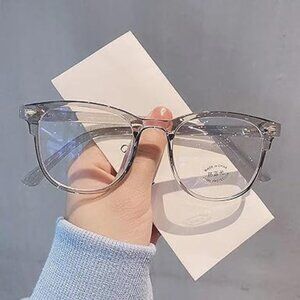 CLEAR LENS BLUE LIGHT FILTERING GLASSES- GRAY